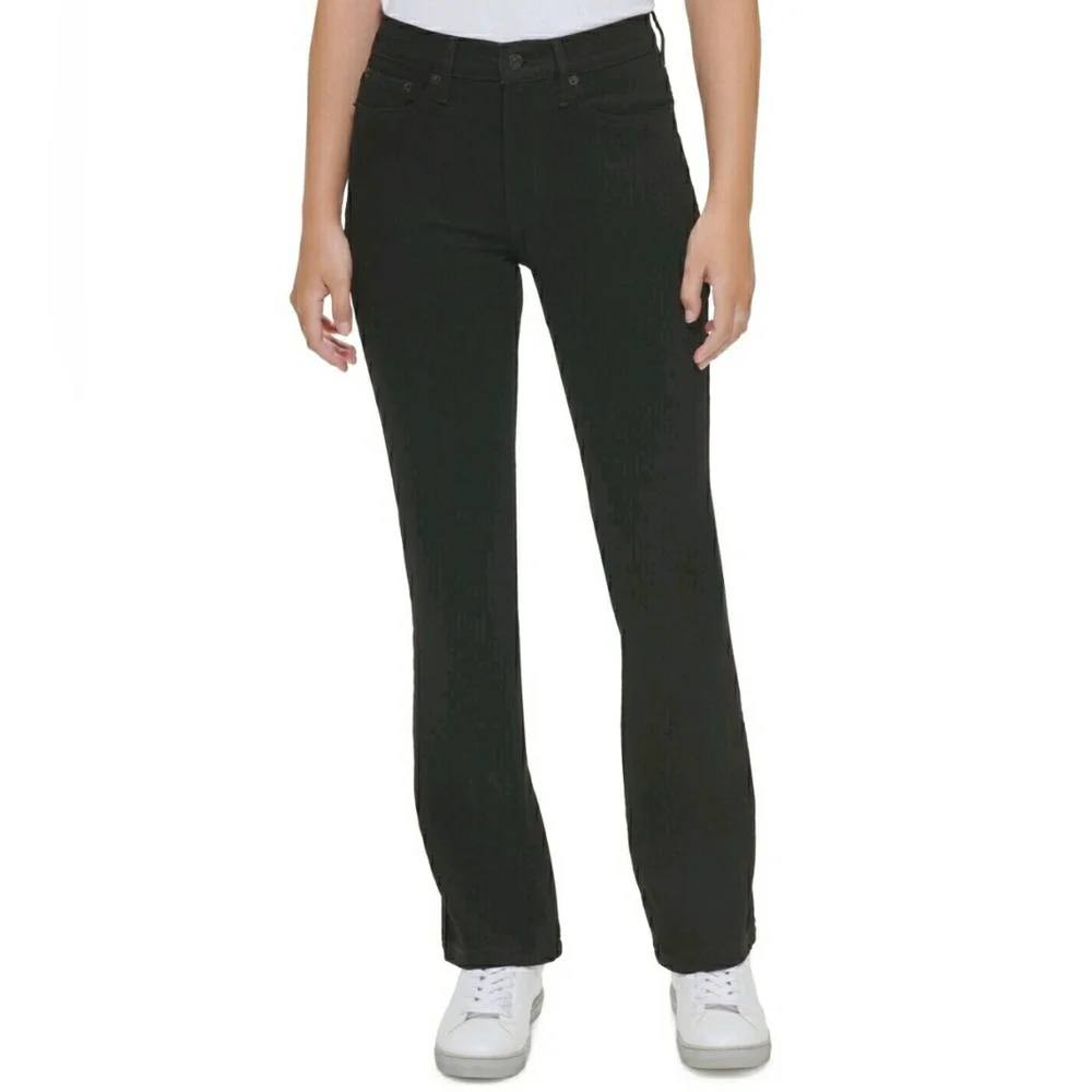 Calvin Klein Jeans Black Coduoroy Bootcut Pants Size 14 - Picture 1 of 9